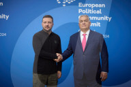 Zelensky with Hungary's Prime Minister Viktor Orban
