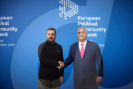 Zelensky with Hungary's Prime Minister Viktor Orban