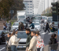 Traffico a Milano a causa dello sciopero dei mezzi pubblici