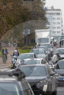 Traffico a Milano a causa dello sciopero dei mezzi pubblici