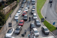 Traffico a Milano a causa dello sciopero dei mezzi pubblici