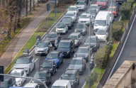 Traffico a Milano a causa dello sciopero dei mezzi pubblici