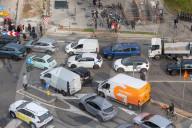 Traffico a Milano a causa dello sciopero dei mezzi pubblici