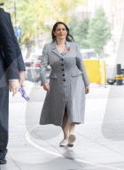 Guests arriving for the Sunday with Laura Kuenssberg show at the BBC, Broadcasting House, London, UK.