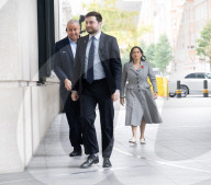 Guests arriving for the Sunday with Laura Kuenssberg show at the BBC, Broadcasting House, London, UK.