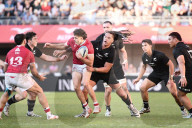Rugby : victoire des All Blacks XV face à la Géorgie (31-13) au GGL Stadium à Montpellier