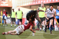 Rugby : victoire des All Blacks XV face à la Géorgie (31-13) au GGL Stadium à Montpellier