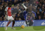 Premier League match between Chelsea FC and Arsenal FC at Stamford Bridge, London, UK.
