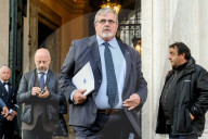 Roma, Palazzo Chigi, incontro del Governo con i sindacati per l&#x2019;esame della legge di bilancio di previsione dello Stato 2025 e bilancio pluriennale 2025-2027