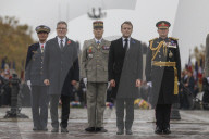 Prime Minister Kier Starmer lays a wreath at l'Arc de triomphe