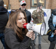 Francesca Albanese protest organised by the Campaign Against Antisemitism outside SOAS, Russell Square, London, UK.