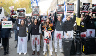 Francesca Albanese protest organised by the Campaign Against Antisemitism outside SOAS, Russell Square, London, UK.