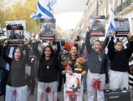 Francesca Albanese protest organised by the Campaign Against Antisemitism outside SOAS, Russell Square, London, UK.