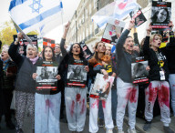 Francesca Albanese protest organised by the Campaign Against Antisemitism outside SOAS, Russell Square, London, UK.