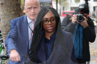Conservative Party leader Kemi Badenoch arrives to give evidence at the Post Office Inquiry