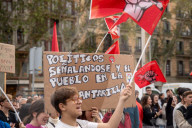Student demonstration against the management of the DANA crisis
