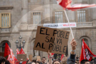 Student demonstration against the management of the DANA crisis