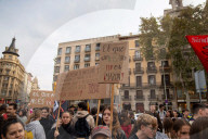 Student demonstration against the management of the DANA crisis
