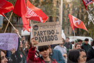 Student demonstration against the management of the DANA crisis