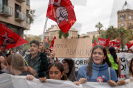 Student demonstration against the management of the DANA crisis