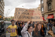 Student demonstration against the management of the DANA crisis