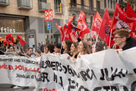 Student demonstration against the management of the DANA crisis