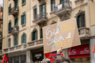 Student demonstration against the management of the DANA crisis