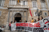 Student demonstration against the management of the DANA crisis