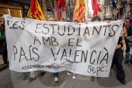 Student demonstration against the management of the DANA crisis