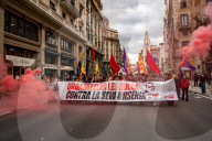 Student demonstration against the management of the DANA crisis