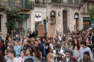 Student demonstration against the management of the DANA crisis