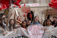 Student demonstration against the management of the DANA crisis