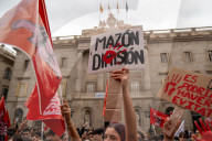 Student demonstration against the management of the DANA crisis