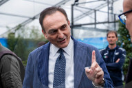 Torino, la visita del Presidente della Regione Piemonte Alberto Cirio presso il Fan Village Atp