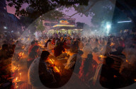 FEATURE - Feier des letzten Tages des traditionellen Rakher upobas-Festes in Bangladesch