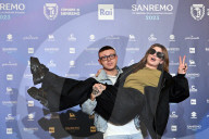 Photocall di Lazza a Sanremo
