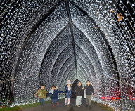 Christmas at Kew Gardens, London, UK.