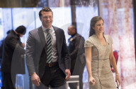 Pete Hegseth arrives at Trump Tower