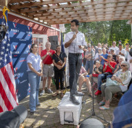 Presidential candidate Vivek Ramaswwamy stumps in New Hampshire