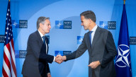 Blinken at NATO HQ for meetings to shore up continued support for Ukraine