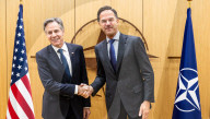 Blinken at NATO HQ for meetings to shore up continued support for Ukraine