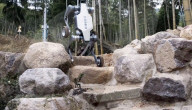 Wheeled robot for off-road work can  also stand on two legs