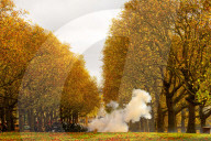 Special Military celebrations in London to mark the 76th birthday of His Majesty The King, Green Park, London, UK.