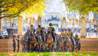Special Military celebrations in London to mark the 76th birthday of His Majesty The King, Green Park, London, UK.