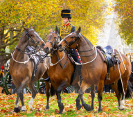 Special Military celebrations in London to mark the 76th birthday of His Majesty The King, Green Park, London, UK.
