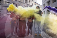 Milano, manifestazione studentesca No Meloni Day