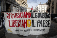 Milano, manifestazione studentesca No Meloni Day