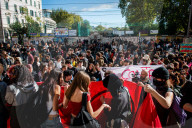 Roma, manifestazione studentesca No Meloni Day 