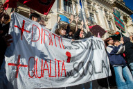 Roma, manifestazione studentesca No Meloni Day 