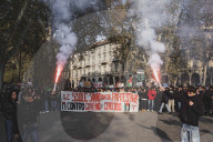 Torino, manifestazione studentesca No Meloni Day